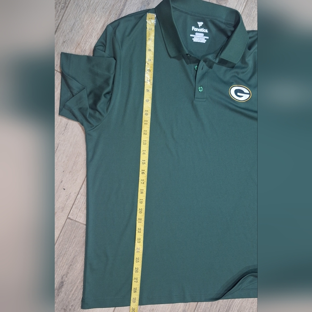 #1971 Fanatics NFL Green Bay Packers Performance  Green Polo Shirt Sz. XL - Picture 8 of 8